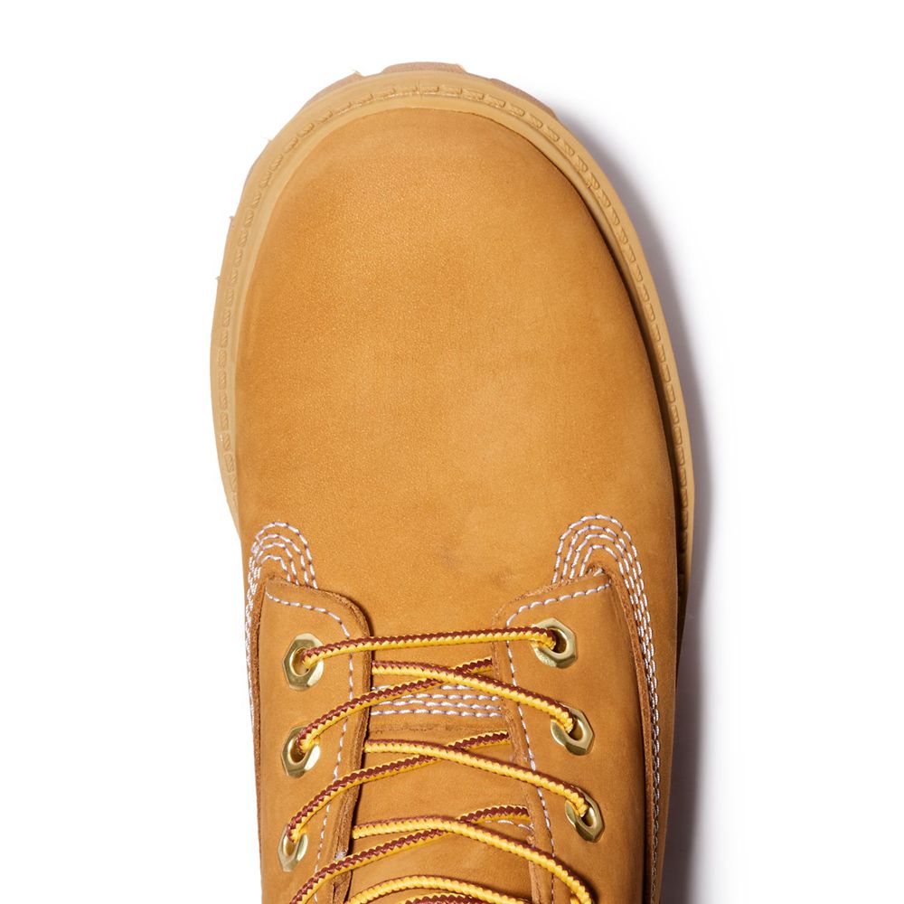 Timberland 6-Inch Μποτακια Παιδικα Καφε - Junior Premium Waterproof - Greece 3942605-RH